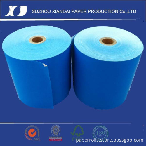 Printed ATM receipt paper roll